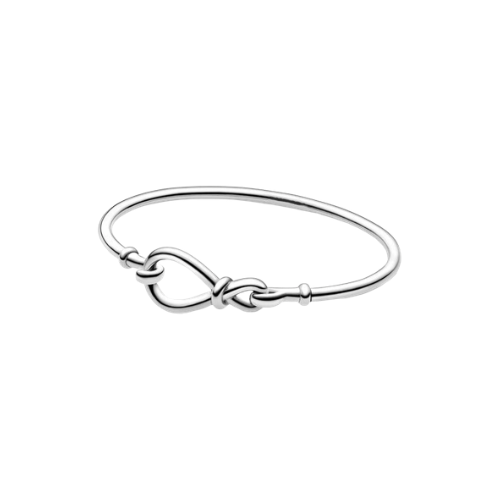 925 Sterling Silver Infinity Knot Bangle