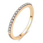 Rose Gold Twist Zirconia Wedding Engagement Ring