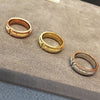 SHINETUNG Original LOGO 100% S925 Sterling Silver Rings Three Color Trendy Rings Women Fine High-End Jewelry Free Shipping